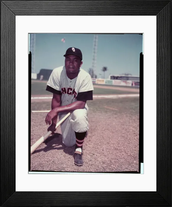 Framed Print : Portrait of Baseball Player Larry Doby Framed Print : Portrait of Baseball Player Larry Doby