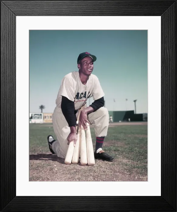 Framed Print : Chicago Cubs Ernie Banks Holding Baseball Bats Framed Print : Chicago Cubs Ernie Banks Holding Baseball Bats
