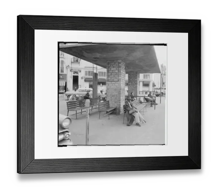 Framed Print : Bus Stop in Alabama Framed Print : Bus Stop in Alabama