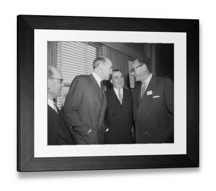 Framed Print : Roger Makins Conferring With Colleagues Framed Print : Roger Makins Conferring With Colleagues