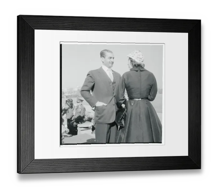 Framed Print : Queen Soraya ans Shah of Iran Framed Print : Queen Soraya ans Shah of Iran