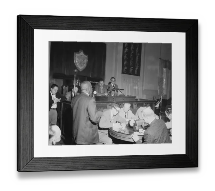 Framed Print : Emory O. Jackson Speaking at Meeting Framed Print : Emory O. Jackson Speaking at Meeting