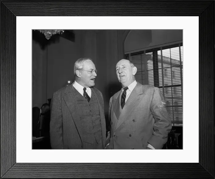 Framed Print : Allen W. Dulles with Richard Russell Framed Print : Allen W. Dulles with Richard Russell