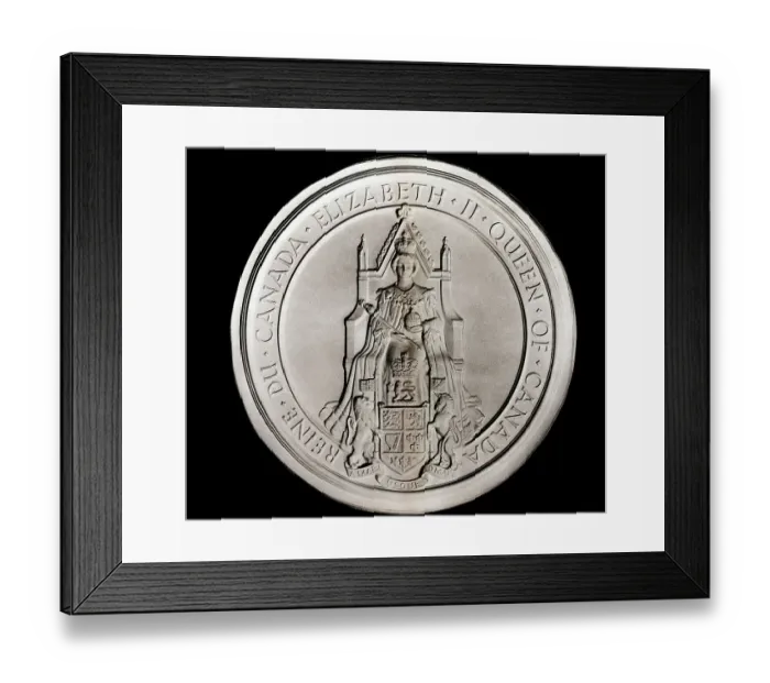 Framed Print : Canada's Seal Includes Queen Elizabeth Framed Print : Canada's Seal Includes Queen Elizabeth