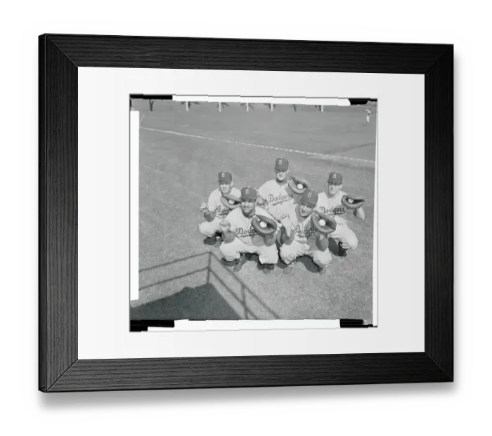 Framed Print : Portrait of Brooklyn Catchers Framed Print : Portrait of Brooklyn Catchers