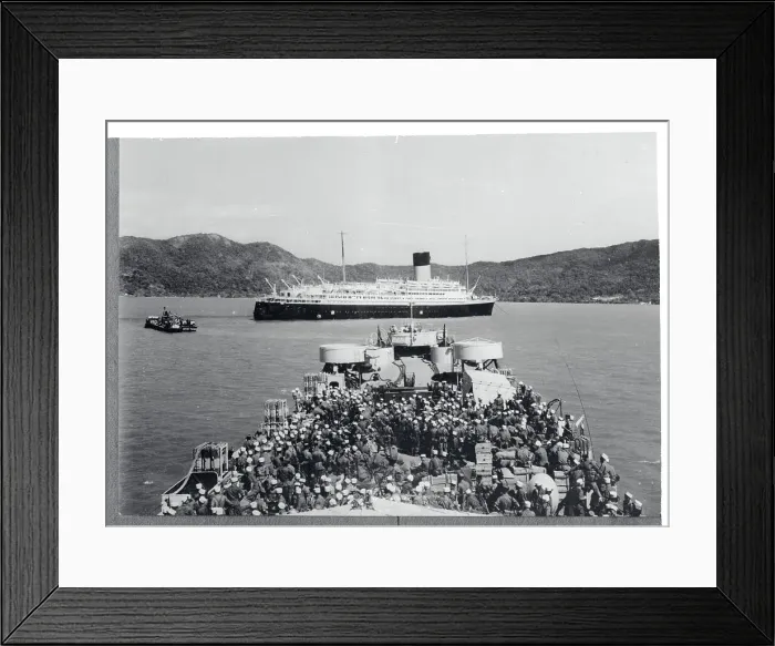 Framed Print : French Troops Leave Indo-China Framed Print : French Troops Leave Indo-China