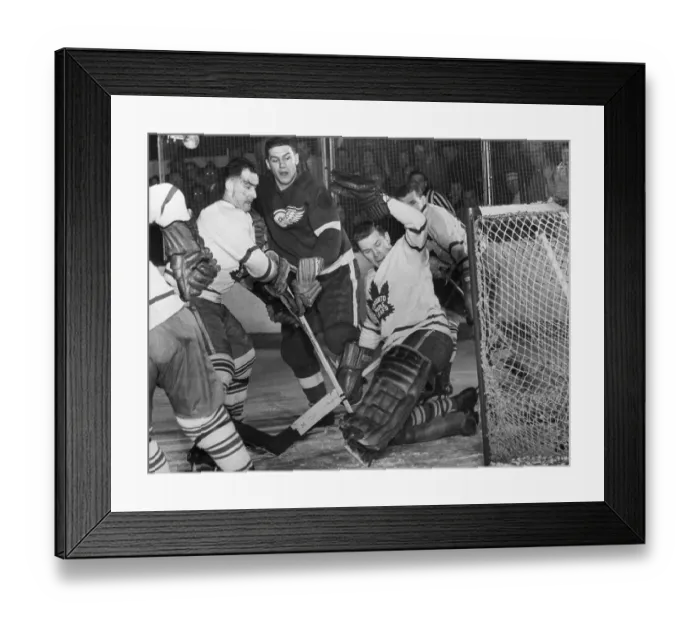 Framed Print : Hockey Players in Cluttered Action Framed Print : Hockey Players in Cluttered Action