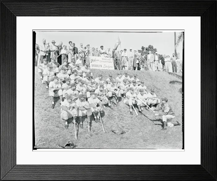 Framed Print : Portrait of Brooklyn Dodgers Framed Print : Portrait of Brooklyn Dodgers