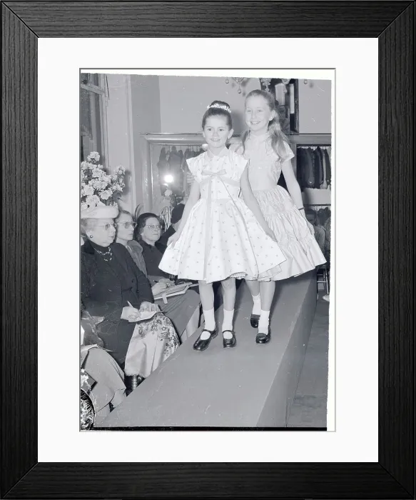 Framed Print : Models Modeling Dresses Framed Print : Models Modeling Dresses
