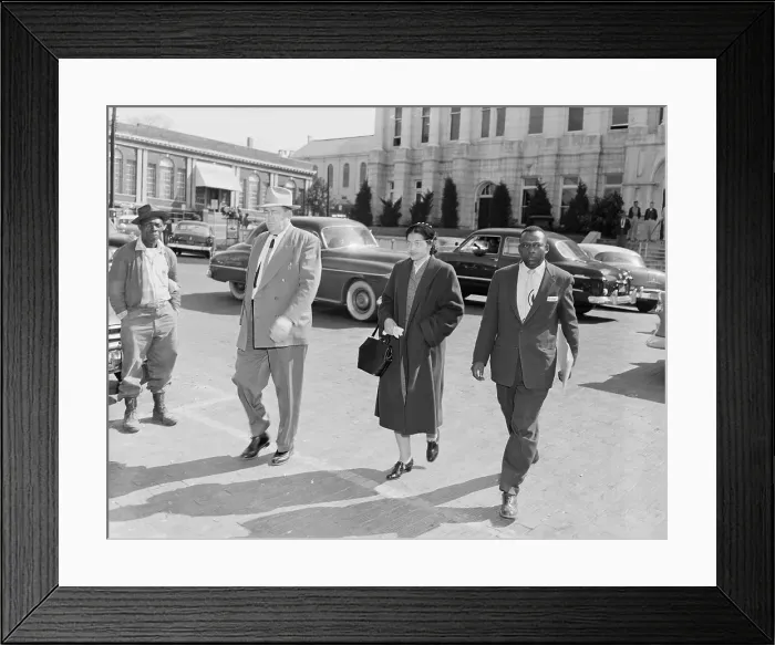 Framed Print : Rosa Parks Walking to Jail Framed Print : Rosa Parks Walking to Jail
