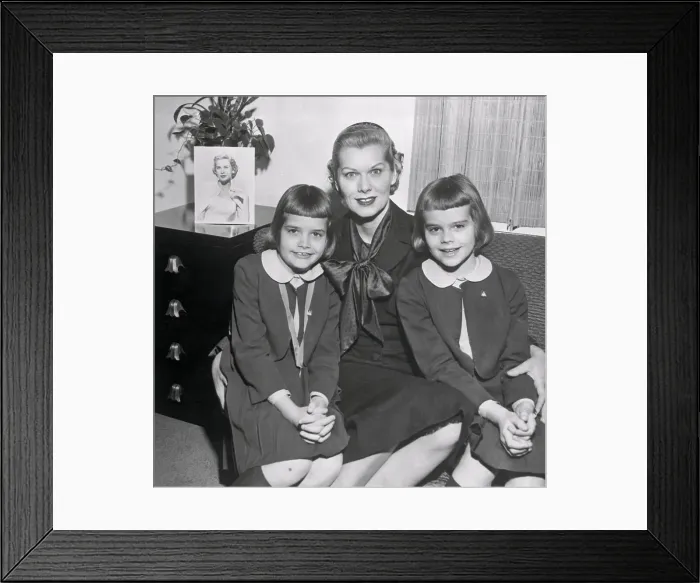 Framed Print : Portrait of Mrs. George L. Davis Jr. and Daughters Framed Print : Portrait of Mrs. George L. Davis Jr. and Daughters