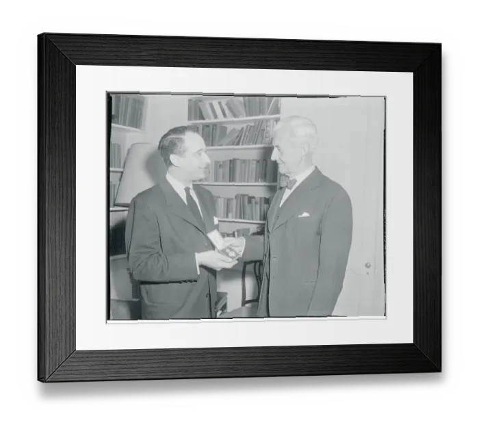 Framed Print : Victor Borge Receiving a Medal Framed Print : Victor Borge Receiving a Medal