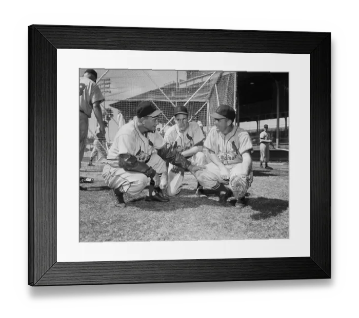 Framed Print : Cardinals Catchers Framed Print : Cardinals Catchers