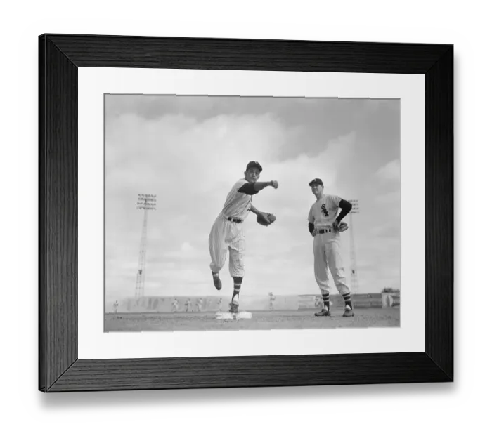 Framed Print : Marty Marion and Luis Aparicio Framed Print : Marty Marion and Luis Aparicio