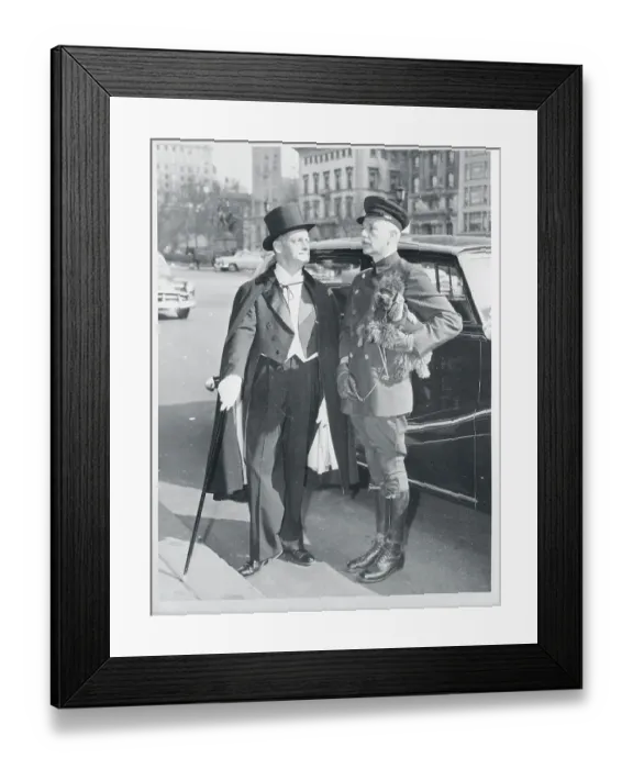 Framed Print : Art Carney Working as a Chauffeur Framed Print : Art Carney Working as a Chauffeur