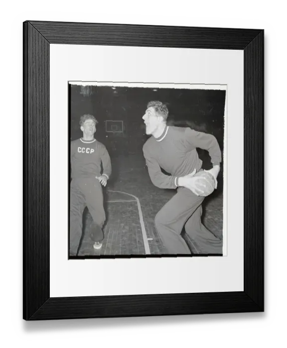 Framed Print : Yan Krouminch Practicing Basketball Framed Print : Yan Krouminch Practicing Basketball