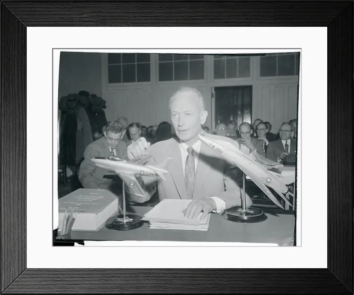 Framed Print : Portrait of F. Edward Hebert and J.L. Atwood Framed Print : Portrait of F. Edward Hebert and J.L. Atwood
