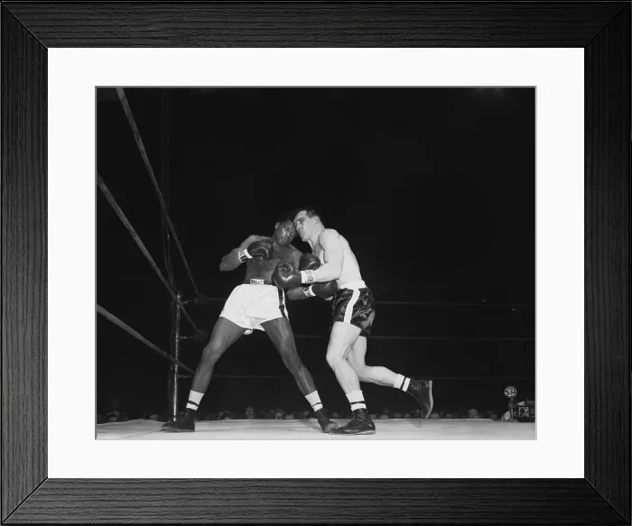 Framed Print : Gil Turner and Gene Fullmer in Boxing Match Framed Print : Gil Turner and Gene Fullmer in Boxing Match