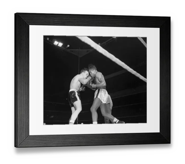 Framed Print : Gene Fullmer and Gil Turner in Boxing Match Framed Print : Gene Fullmer and Gil Turner in Boxing Match
