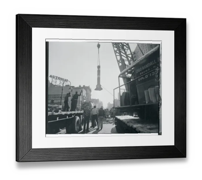 Framed Print : Demolition of 3rd Avenue El Framed Print : Demolition of 3rd Avenue El