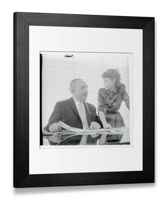 Framed Print : Principal Talking to Singer Jayme Shore Framed Print : Principal Talking to Singer Jayme Shore