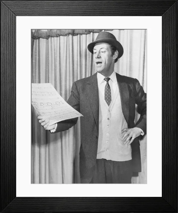 Framed Print : Rex Harrison Rehearsing a Song Framed Print : Rex Harrison Rehearsing a Song