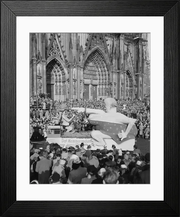 Framed Print : People Watching a Float in a Parade Framed Print : People Watching a Float in a Parade
