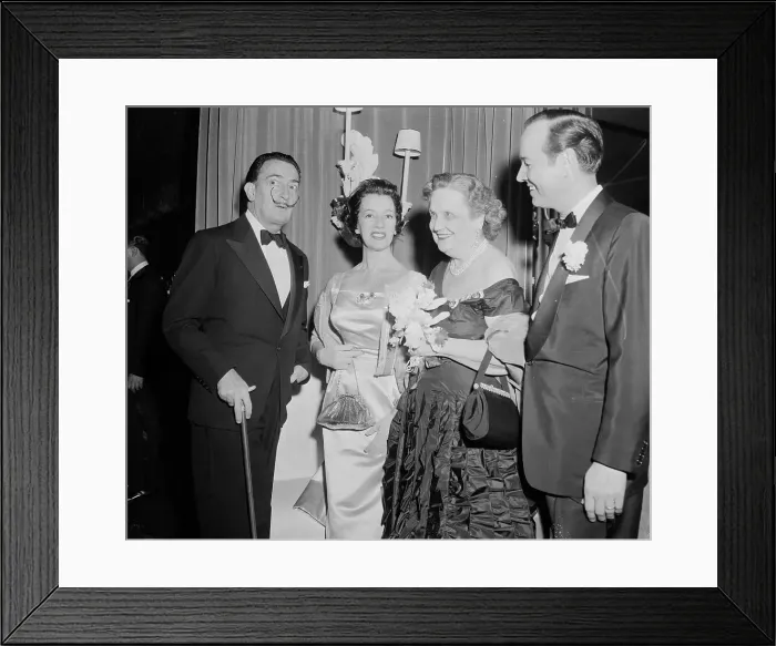 Framed Print : Salvador Dali with Lily Pons and Perle Mesta Framed Print : Salvador Dali with Lily Pons and Perle Mesta