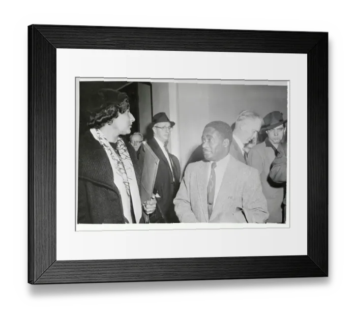 Framed Print : Arthur Shores and Constance Motley in Court Framed Print : Arthur Shores and Constance Motley in Court