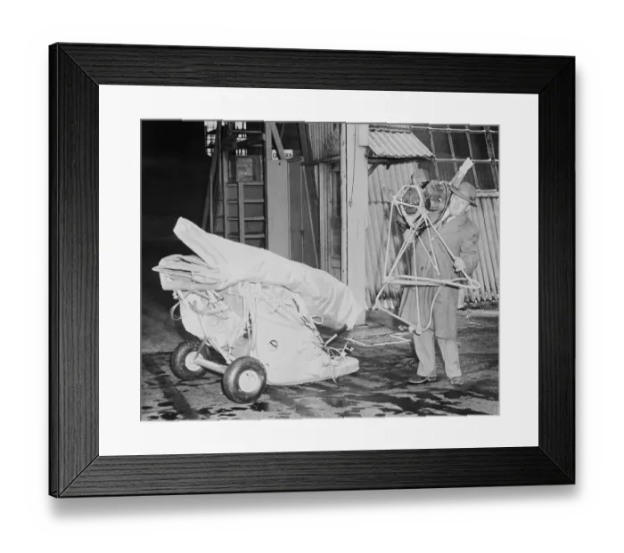 Framed Print : Inflatable Airplane Deflated Framed Print : Inflatable Airplane Deflated