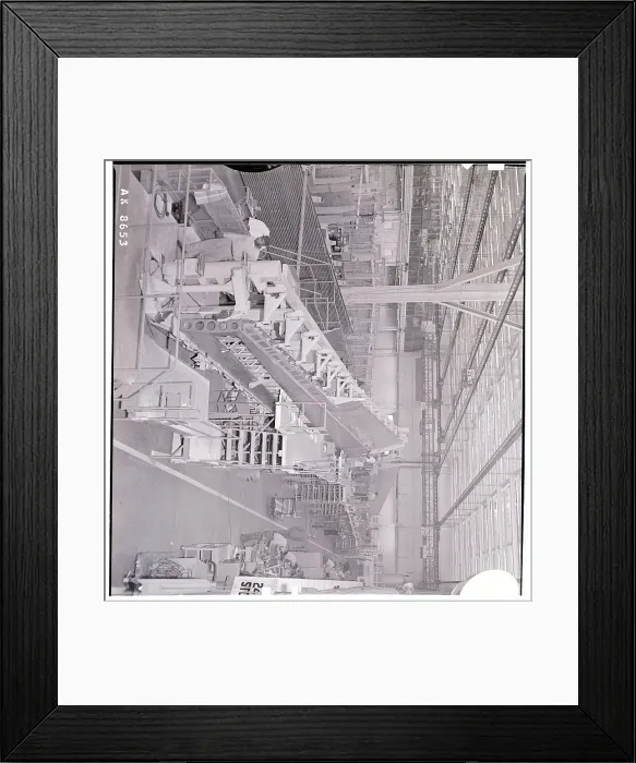 Framed Print : Workmen Constructing an Airplane Wing Framed Print : Workmen Constructing an Airplane Wing