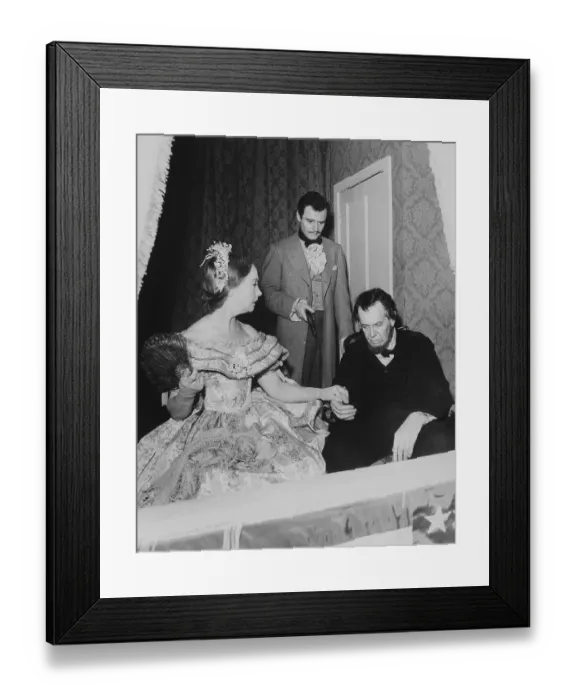 Framed Print : Actors Reenacting Lincoln's Death Framed Print : Actors Reenacting Lincoln's Death