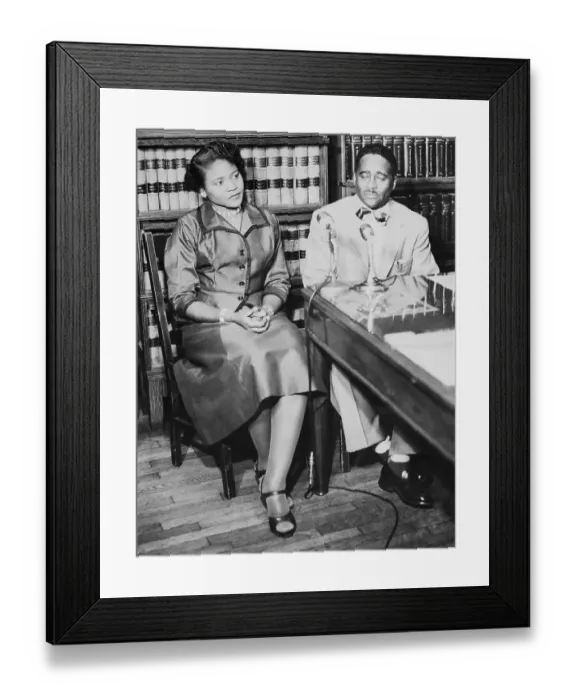 Framed Print : Autherine Lucy and Arthur Shores at a Press Conference Framed Print : Autherine Lucy and Arthur Shores at a Press Conference