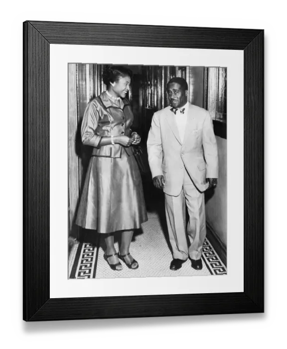 Framed Print : Autherine Lucy With Her Attorney Framed Print : Autherine Lucy With Her Attorney