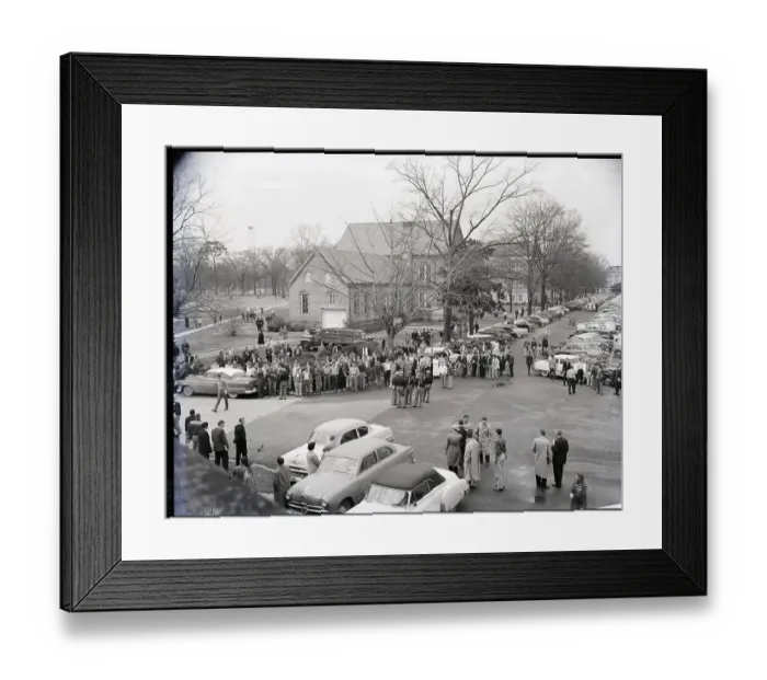 Framed Print : Pro-Segregation Students Confront Police in Alabama Framed Print : Pro-Segregation Students Confront Police in Alabama