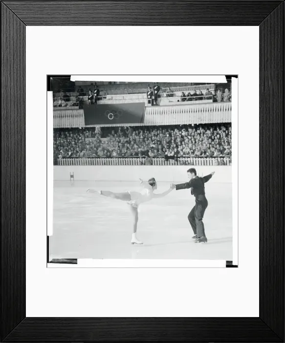 Framed Print : Sissy Schwarz and Kurt Oppelt Performing on Ice Framed Print : Sissy Schwarz and Kurt Oppelt Performing on Ice