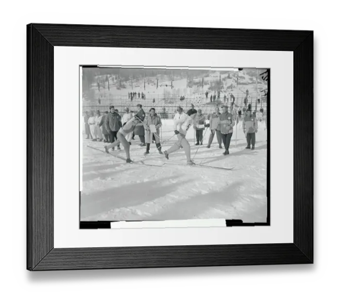 Framed Print : Passing The Baton in Olympic Ski Relay Framed Print : Passing The Baton in Olympic Ski Relay
