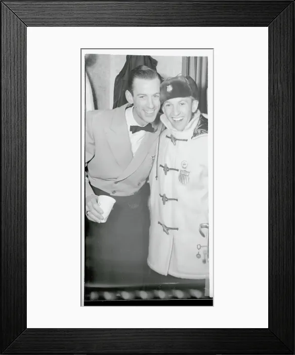 Framed Print : Olympic Winning Brothers Hayes and David Jenkins