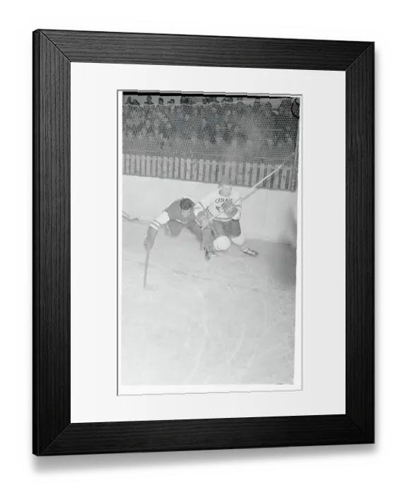Framed Print : Canadians Defeating Czechs in Hockey Play Framed Print : Canadians Defeating Czechs in Hockey Play