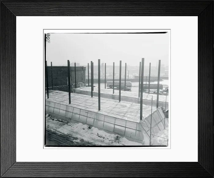 Framed Print : The Building of a Parking Garage Framed Print : The Building of a Parking Garage