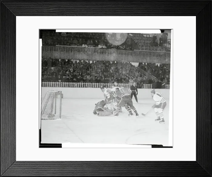 Framed Print : Willard Ikola Saving Goal