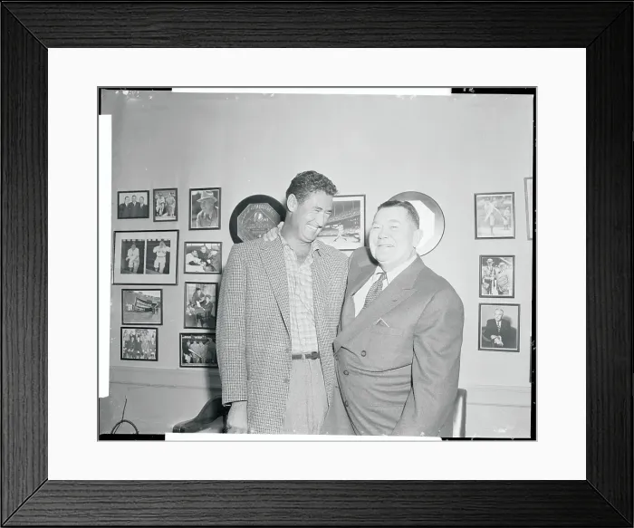 Framed Print : Tom Yakey and Ted Williams Framed Print : Tom Yakey and Ted Williams