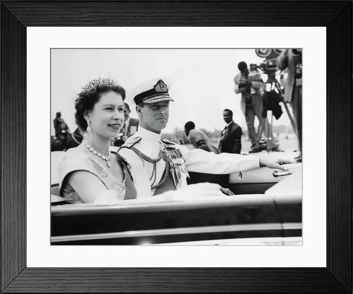Framed Print : Britain's Queen Elizabeth and Duke of Edinburgh Framed Print : Britain's Queen Elizabeth and Duke of Edinburgh