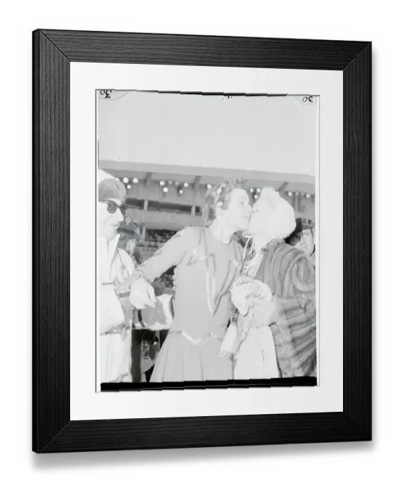 Framed Print : Tenley Albright Kissing Her Mother Framed Print : Tenley Albright Kissing Her Mother