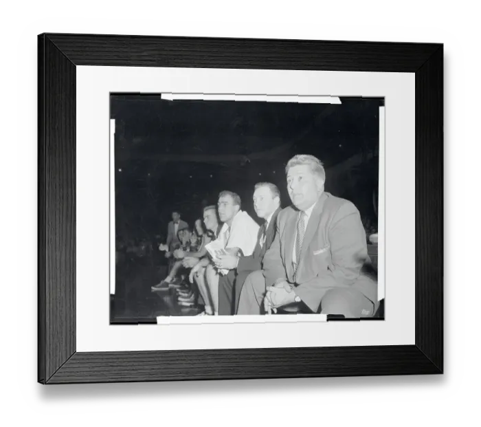Framed Print : Dusty De Stefano Watching His Team