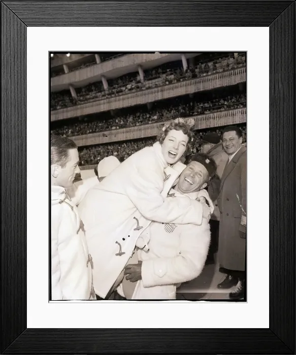 Framed Print : American Skater Celebrating After Win Framed Print : American Skater Celebrating After Win