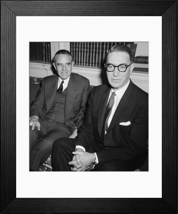 Framed Print : Portrait of Estes Kefauver with Averill Harriman Framed Print : Portrait of Estes Kefauver with Averill Harriman