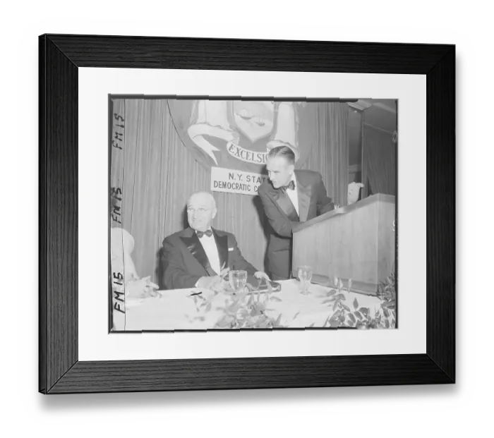 Framed Print : Governor Harriman Looking at Harry Truman Framed Print : Governor Harriman Looking at Harry Truman
