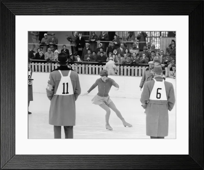 Framed Print : Tenley Albright Skating Framed Print : Tenley Albright Skating