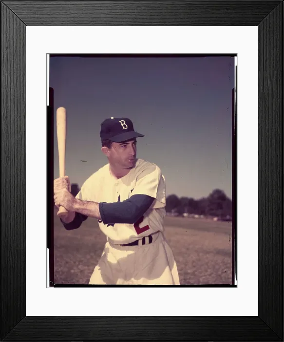 Framed Print : Randy Jackson of Brooklyn Dodgers Holding Baseball in Position Framed Print : Randy Jackson of Brooklyn Dodgers Holding Baseball in Position